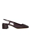 Jimmy Choo 45mm Elisa Slingback Pumps In Burgundy