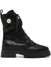 Jimmy Choo Chunky Sole Ankle Boots With Strap Detail In Black