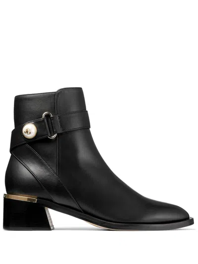 Jimmy Choo 45mm Noor Ankle Boots In Black