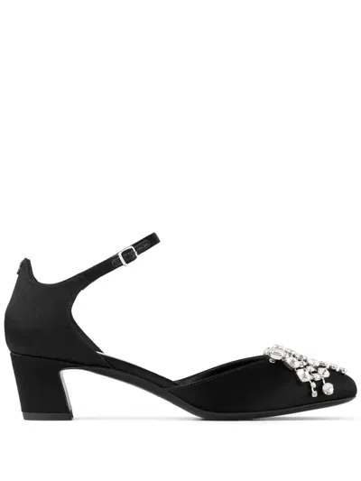 JIMMY CHOO 45MM RHINESTONE PUMPS