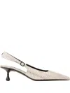 Jimmy Choo Amel 50 Printed Leather Slingback Pumps In Multi