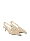 Jimmy Choo Amel 50 Mirrored Leather-trimmed Crystal-embellished Mesh Slingback Pumps In Animal Print