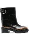 Jimmy Choo Brooklyn Leather Boots In Black