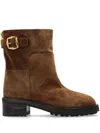 Jimmy Choo Brooklyn 50 Suede Ankle Boots In Brown