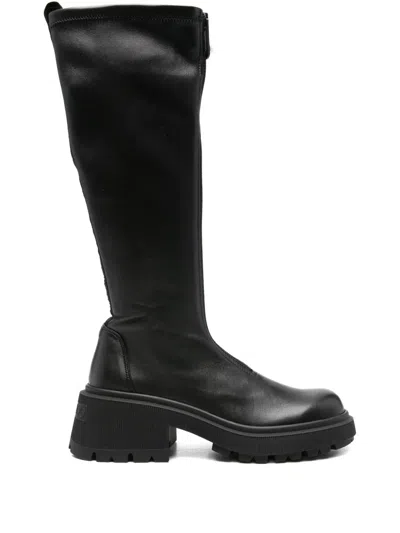 Jimmy Choo 50mm Lune Boots In Black
