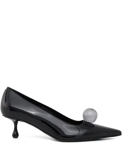 Jimmy Choo 50mm Orb Pointed Pumps In Black