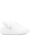 Jimmy Choo Diamond Maxi Pearl Leather Slippers