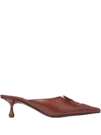 Jimmy Choo 50mm Scarlett Lace-up Pointed-toe Mules
