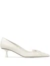 Jimmy Choo 50mm Scarlett Pumps In White