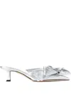Jimmy Choo Staz Silver Shoe Tac Bow Destal 5cm