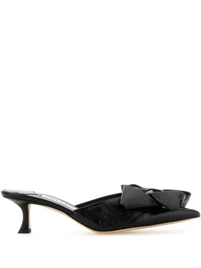 Jimmy Choo 50mm Staz Mules In Black