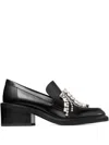 Jimmy Choo 50mm Tylor Crystal-embellished Loafer Pumps In Black