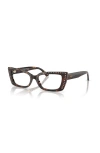 Jimmy Choo 51mm Cat Eye Optical Glasses In Brown