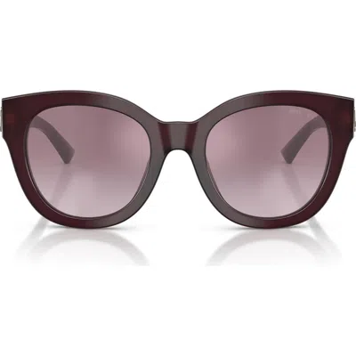 Jimmy Choo 51mm Gradient Round Sunglasses In Black