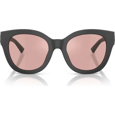 Jimmy Choo 51mm Gradient Round Sunglasses In Black