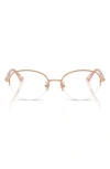 Jimmy Choo 51mm Oval Optical Glasses In Gold