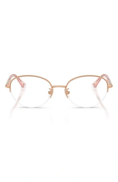 Jimmy Choo 51mm Oval Optical Glasses In Gold