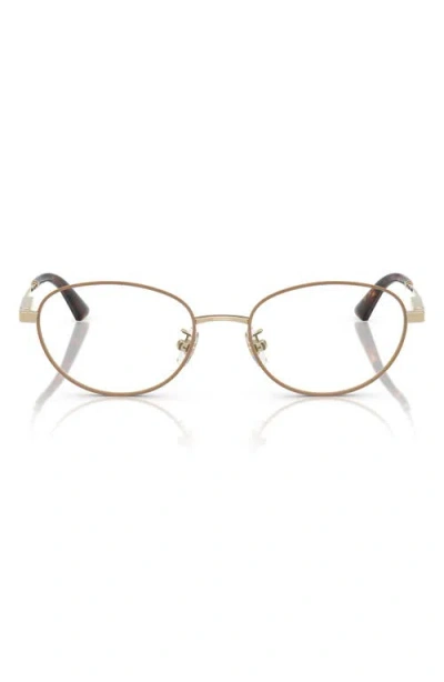 Jimmy Choo 51mm Oval Optical Glasses In Brown