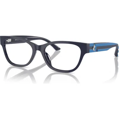 Jimmy Choo 52mm Cat Eye Optical Glasses In Black