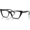 Jimmy Choo 52mm Cat Eye Optical Glasses In Black