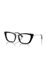Jimmy Choo 52mm Cat Eye Optical Glasses In Black