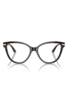 Jimmy Choo 52mm Cat Eye Optical Glasses In Brown