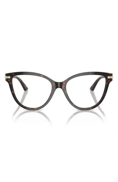 Jimmy Choo 52mm Cat Eye Optical Glasses In Brown