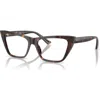 Jimmy Choo 52mm Cat Eye Optical Glasses In Brown