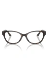 Jimmy Choo 52mm Oval Optical Glasses In Brown