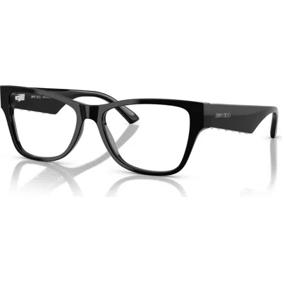 JIMMY CHOO JIMMY CHOO 52MM RECTANGLE OPTICAL GLASSES