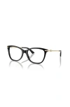 Jimmy Choo 52mm Rectangle Optical Glasses In Black
