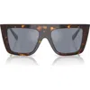 Jimmy Choo 52mm Rectangular Sunglasses In Havana/grey