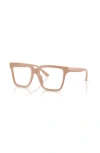 Jimmy Choo 52mm Square Optical Glasses In Brown