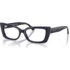 Jimmy Choo 53mm Cat Eye Optical Glasses In Black