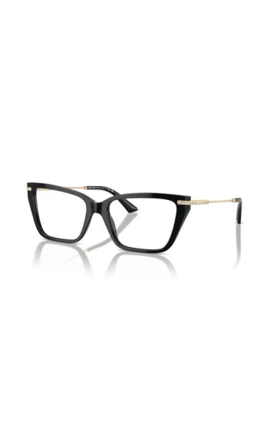 Jimmy Choo 53mm Cat Eye Optical Glasses In Black