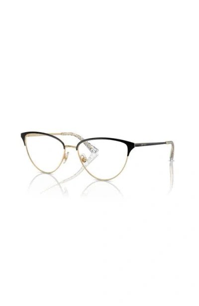 Jimmy Choo 53mm Cat Eye Optical Glasses In Black