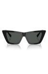 Jimmy Choo Logo-print Sunglasses In Black