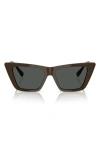 Jimmy Choo 53mm Cat Eye Sunglasses In Caper Green