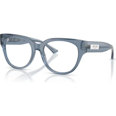 Jimmy Choo 53mm Phantos Optical Glasses In Blue