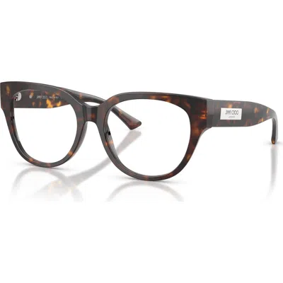 Jimmy Choo 53mm Phantos Optical Glasses In Brown