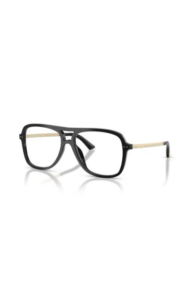Jimmy Choo 53mm Pilot Optical Glasses In Black