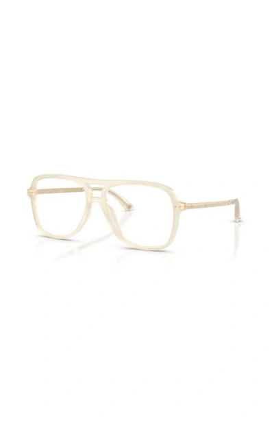 Jimmy Choo 53mm Pilot Optical Glasses In Yellow