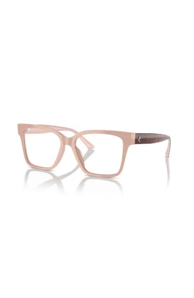 Jimmy Choo 53mm Rectangle Optical Glasses In Multi
