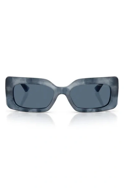 Jimmy Choo Eyewear Rectangle Frame Sunglasses In Brown