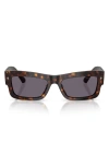 Jimmy Choo 53mm Rectangular Sunglasses In Blue