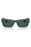 Jimmy Choo 53mm Rectangular Sunglasses In Green