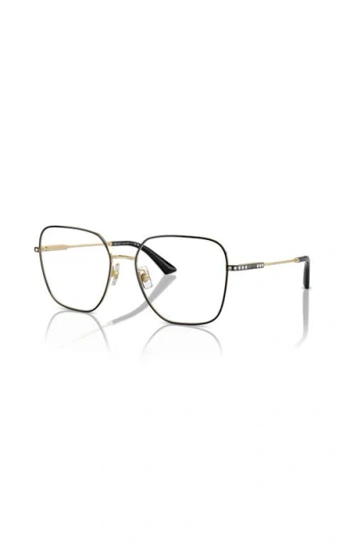 Jimmy Choo 53mm Square Optical Glasses In Black