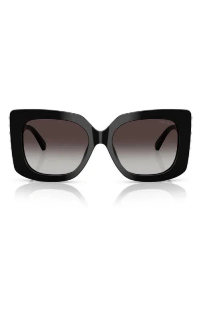 Jimmy Choo 54mm Butterfly Sunglasses In Black