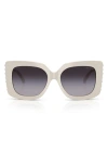 Jimmy Choo 54mm Butterfly Sunglasses In Grey Flash