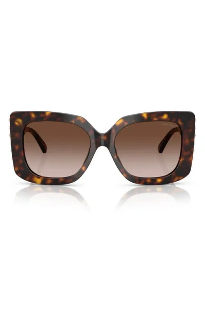 Jimmy Choo 54mm Butterfly Sunglasses In Havana